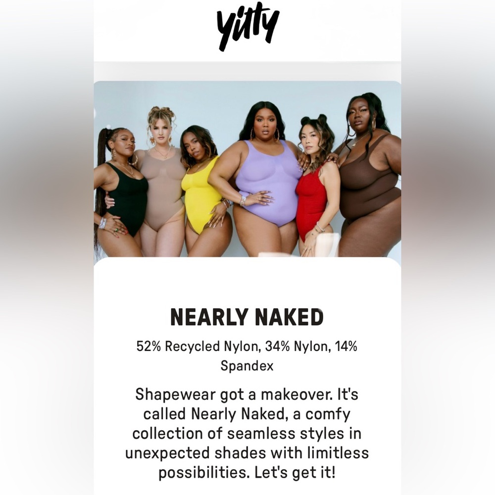 Fabletics Nearly Naked Shapewear Long Sleeve Bodysuit | M-L | Black | New - Picture 9 of 13